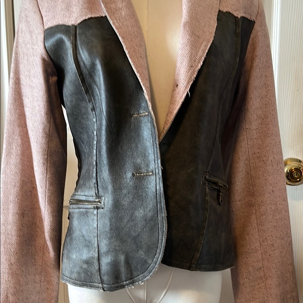 Women's Pink and Black Jacket